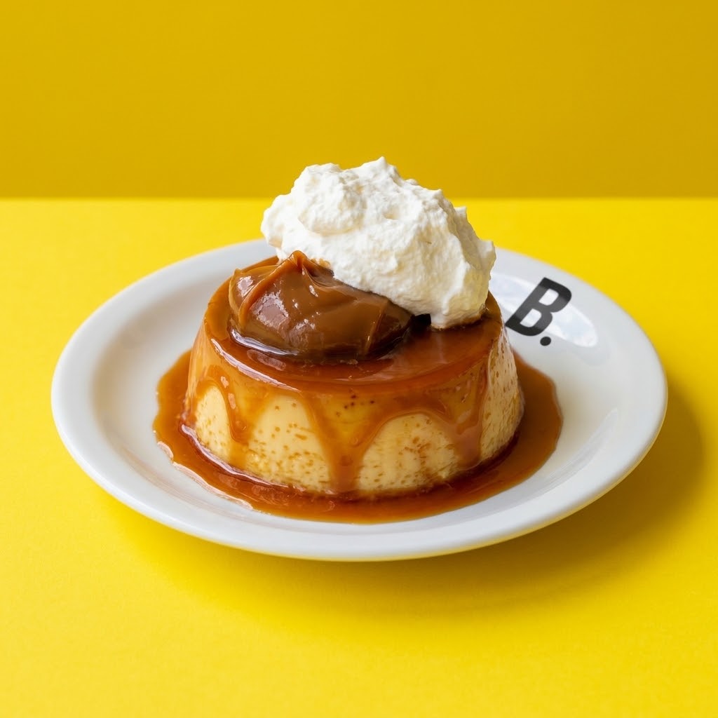 Homemade flan